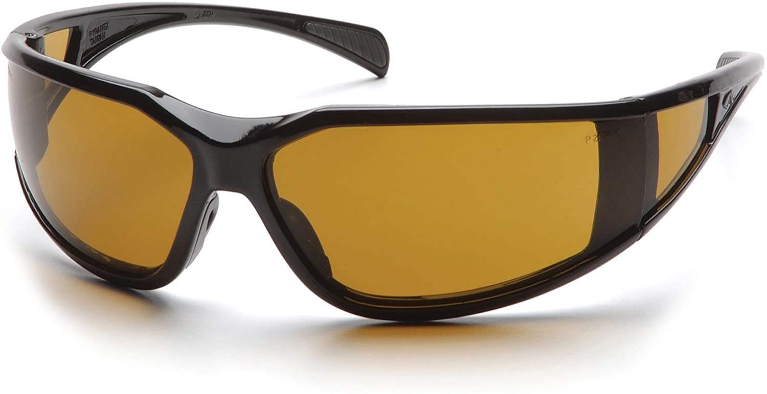 Pyramex Safety Exeter Shooter's Amber Lens Black Frame (SB5133DT)