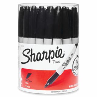 Sharpie Fine Tip Permanent Marker, Black, 36 Bulk 35010