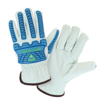 West Chester Protective Gear 9120 Sheepskin Leather Drivers With Impact Protection, Cut Resistant Glove, A4