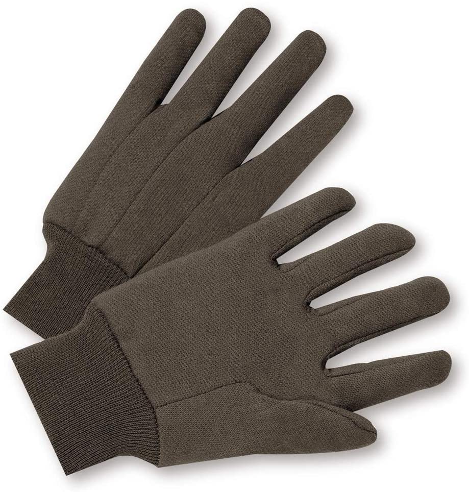 West Chester 750 Knit Wrist Brown Jersey Glove - Poly/Cotton - Men's Dozen