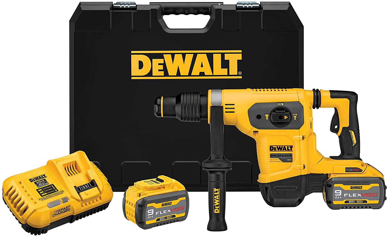 Dewalt 60V MAX* 1-9/16 in. Brushless Cordless SDS MAX Combination Rotary Hammer Kit (DCH481X2)