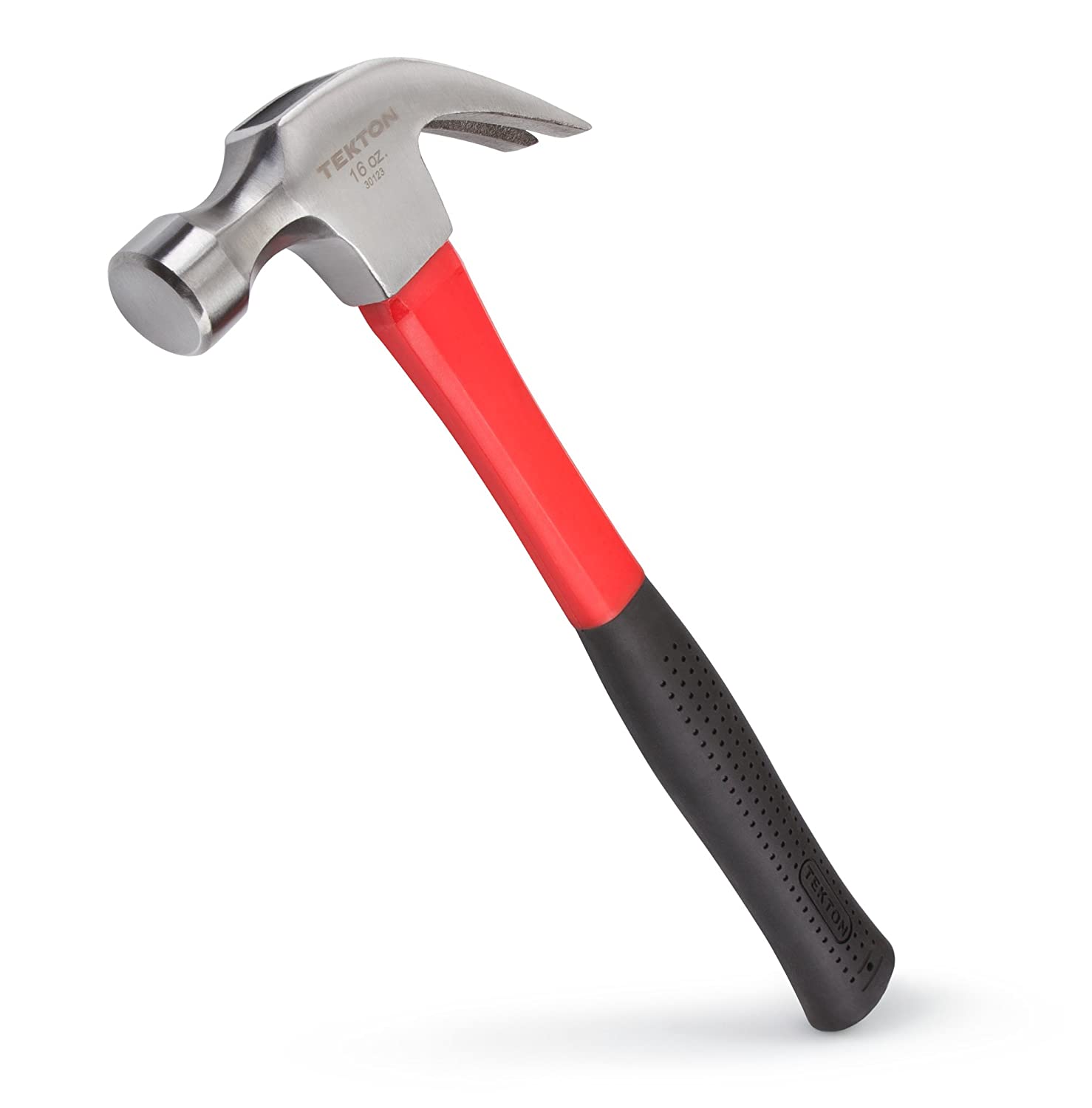 Tekton 30123 Jacketed Fiberglass Claw Hammer 16-Ounce