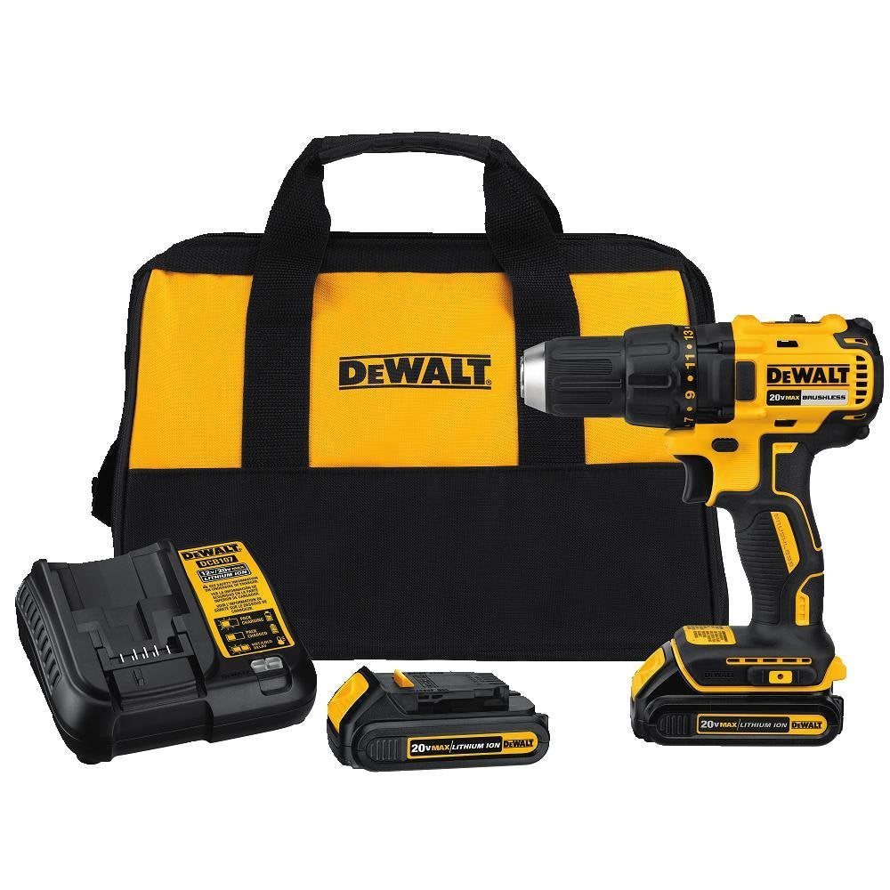 Dewalt DCD777C2 20V MAX* Brushless Cordless Compact Drill/Driver Kit