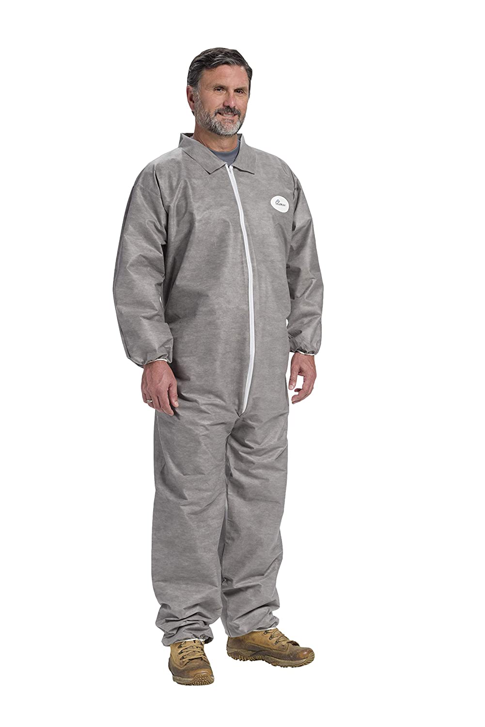 West Chester Posiwear 3XL M3 Disposable Grey Coveralls with Elastic Wrists and Ankles (Case) (C3902)