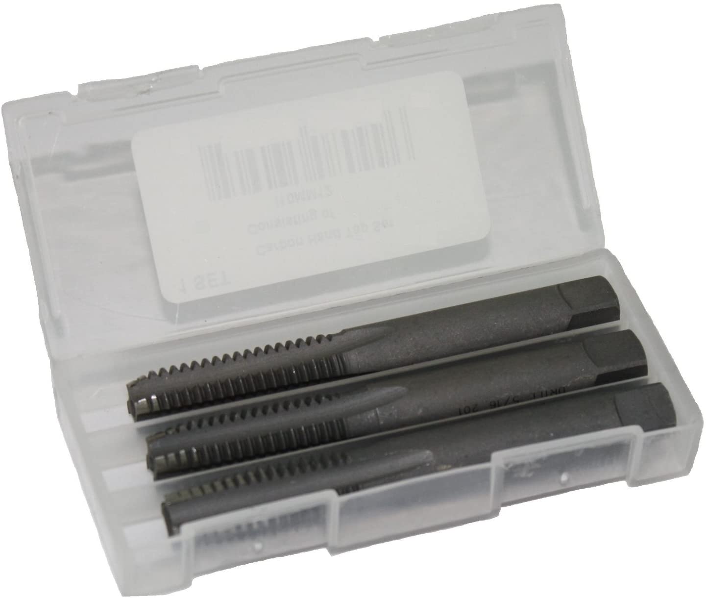 Champion Cutting Tool 302-1-8-S Carbon Hand Tap Set Taper-Bottom-Plug, 3-Piece