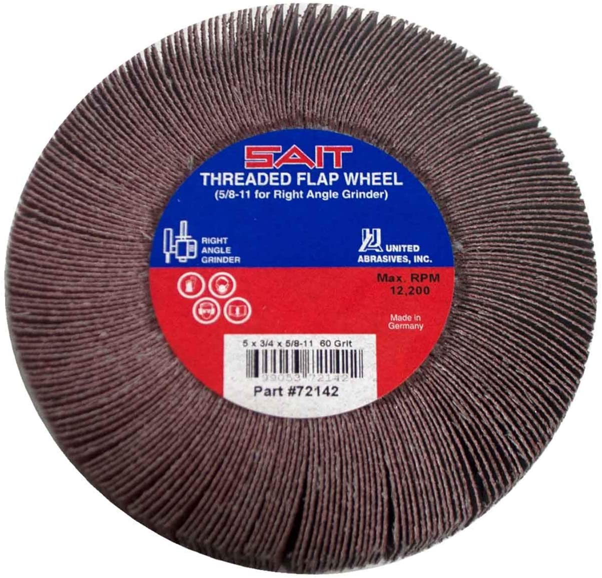 United Abrasives  72142 5x3/4x5/8-11 Flap Wheel 60x