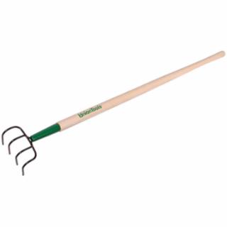 Union Tools Cultivators & Hooks, Cultivator, 4-curved/round tine, 48 in handle