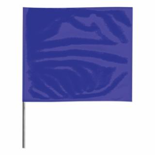 Presco Stake Flags, 2 in x 3 in, 21 in Height, PVC; Steel Wire, Blue, 100/BDL, #2321B