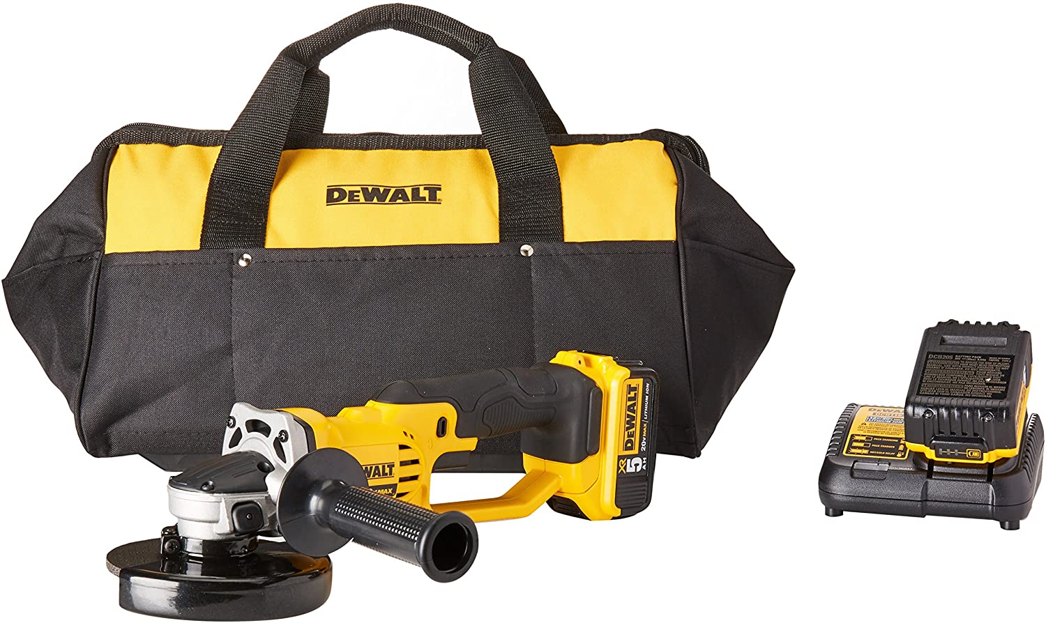 Dewalt 20V MAX Angle Grinder Tool Kit, 4-1/2-Inch (DCG412P2)