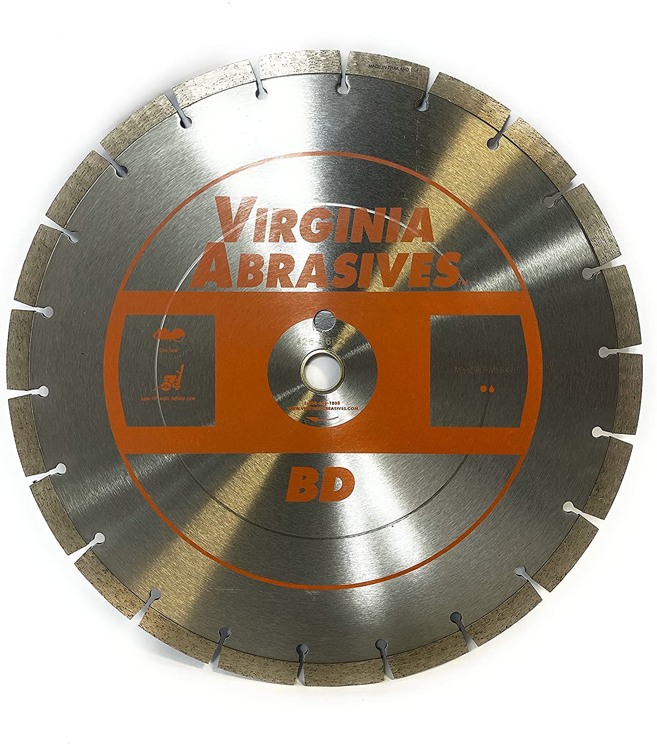 Virginia Abrasives 425-06026 14" General Purpose Basic Diamond Concrete Blade/Concrete Cutter High Speed Concrete Tools, Concrete Cutting Tools, Wet or Dry Saw Blades - Concrete Cutting Tools