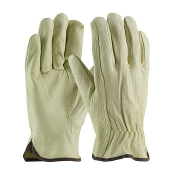 West Chester PIP Industry Grade Top Grain Pigskin Leather Drivers Glove Keystone Thumb 70-360 Natural 3XL