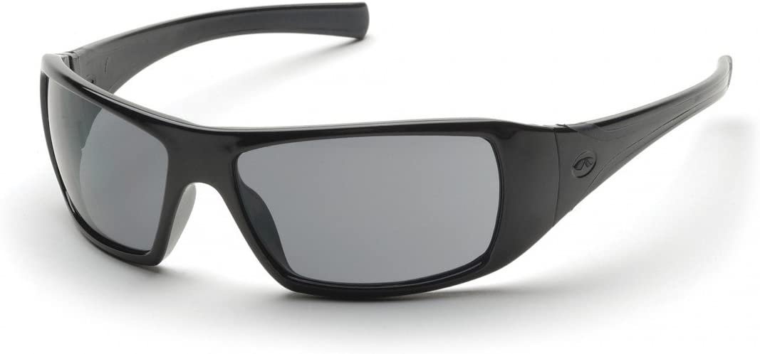 Pyramex Goliath Safety Glasses with Black Frame and Gray Lens