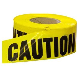 TYTAN BT310002CAUT Caution Barricade Tape 3" x 1000' Yellow