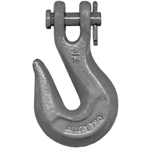 Columbus McKinnon M808A Grade 80 Alloy Steel Clevis Grab Hook, 1/2" Trade, 12000 lbs Working Load Limit