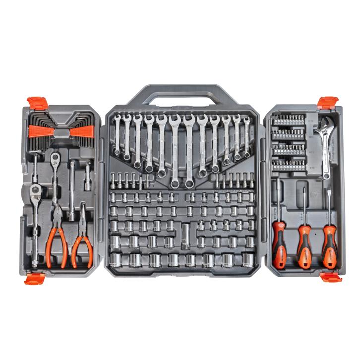 Crescent 1/4 in and 3/8 in Drive 6-Pt SAE/Metric Professional Tool Set, 150 Piece (CTK150)