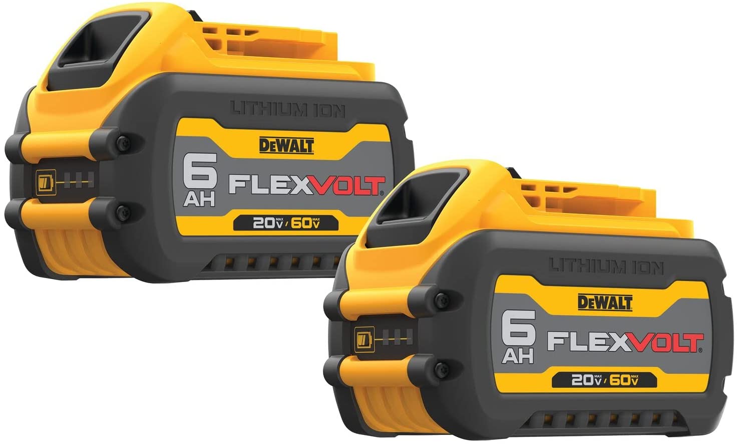 Dewalt FLEXVOLT 20V/60V MAX Lithium-Ion 6.0Ah Battery Pack (2 Pack)