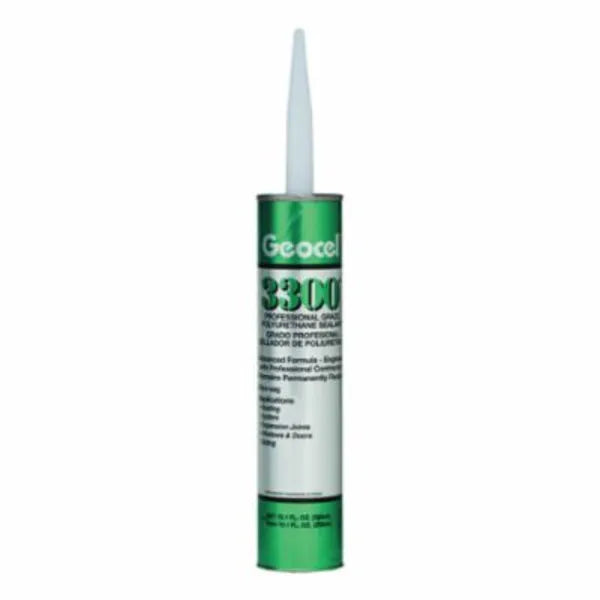 Geocel 3300 Series 68102 Polyurethane Sealant, Gray, 10.1 oz Cartridge