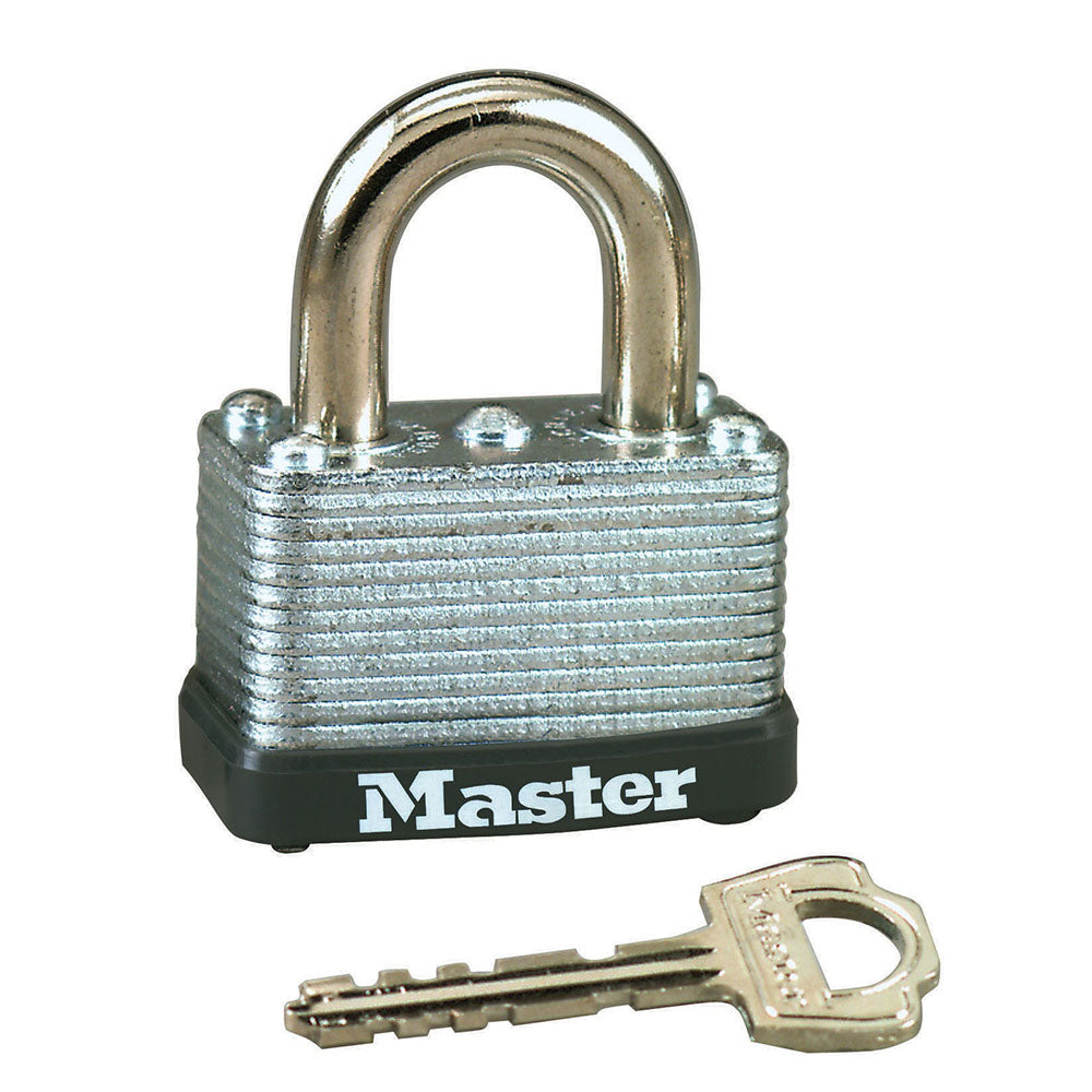 Master Lock 22T Laminated Steel Warded Padlock; 2 Pack 1-1/2in (38mm) Wide (470-22KA-338)