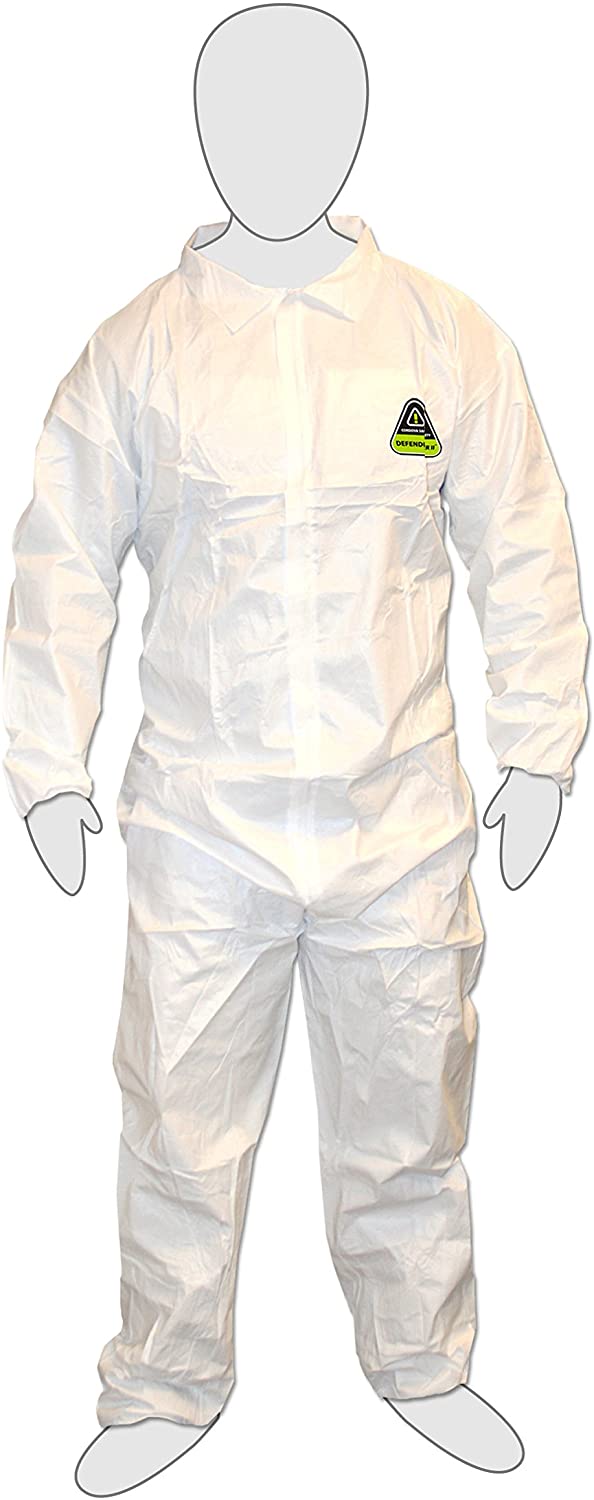 Cordova Defender II™ MP3003X Microporous Coveralls, Attached Hood, Elastic Wrists and Ankles, 25/Case - 3X-Large