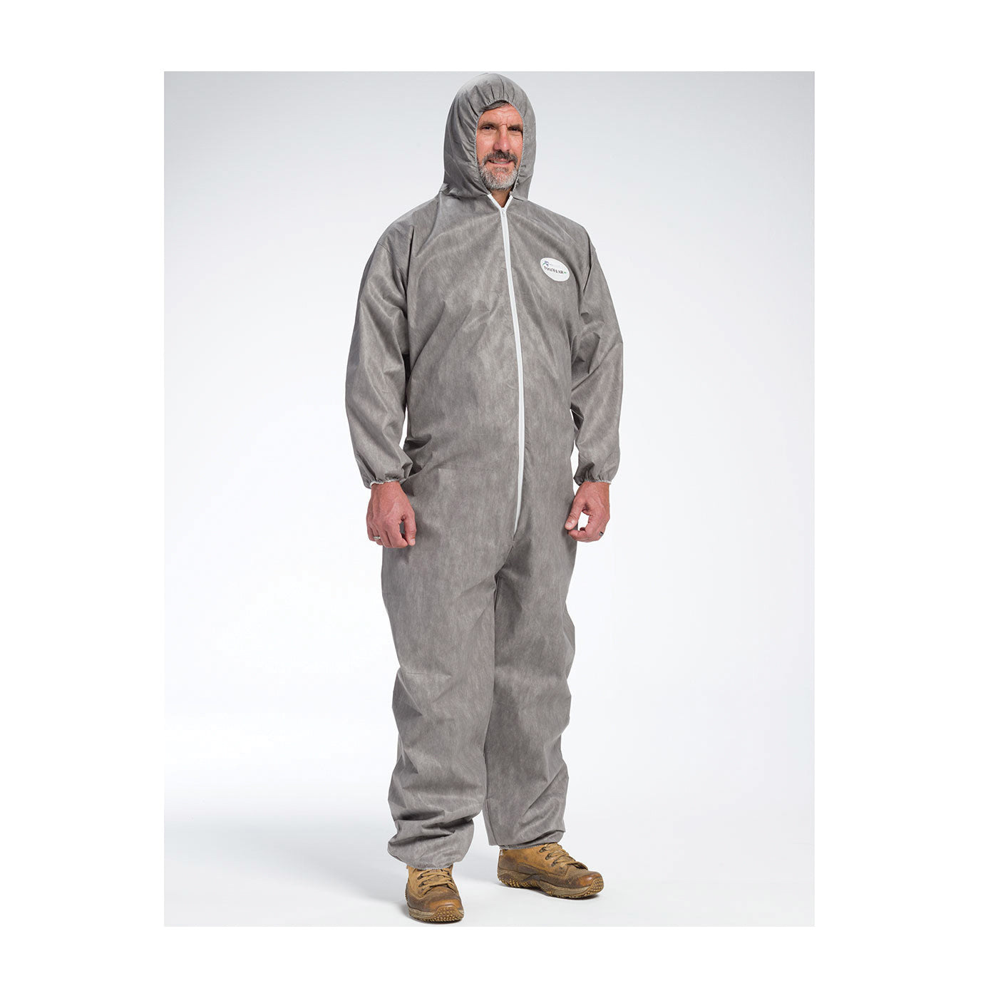 West Chester PIP C3906/XXL C3906 M3 Anti-Static Disposable Coverall with Hood, 2XL, Gray, SMMMS Fabric, 29.1 in Chest, 30.3 in L Inseam