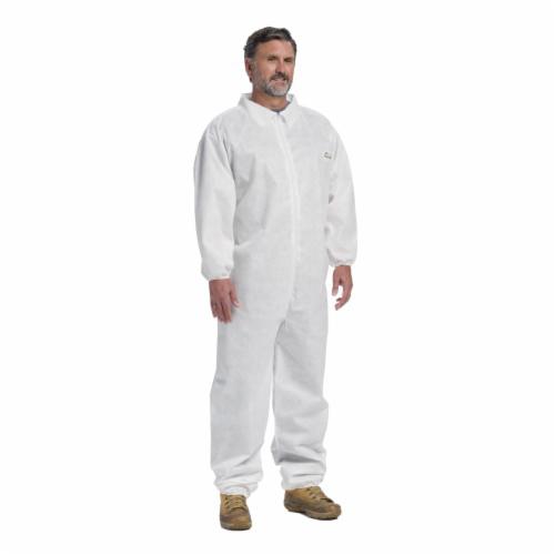 West Chester PosiWear M3 - Coverall with Elastic Wrist & Ankle, White, 4XL