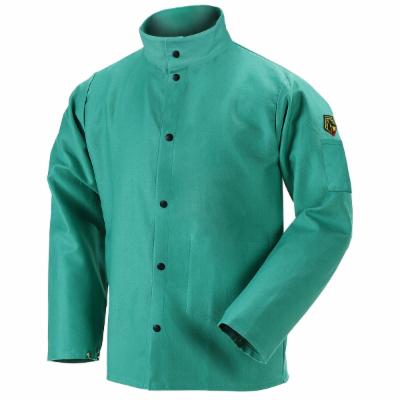 Revco unisex adult Fr Cloth Welding protective work jackets, Green, Large