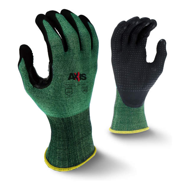 Radians RWG538 2X-Large Axis Cut Protection Level 2 Nitrile Coated Glove W/ Dotted Palm