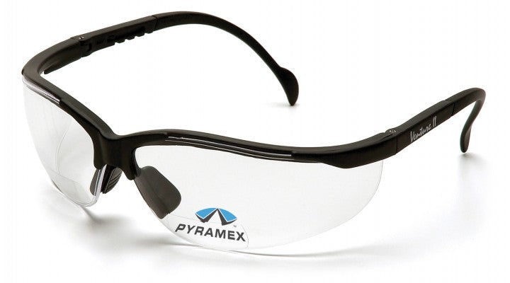 Pyramex Safety SB1810R15 V2 Readers - Black Frame/Clear + 1.5 Lens Safety Glasses