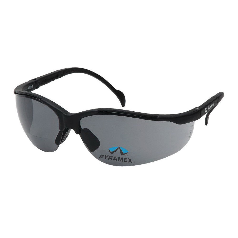 Pyramex Safety SB1820R15 V2 Readers - Black Frame/Gray + 1.5 Lens Safety Glasses