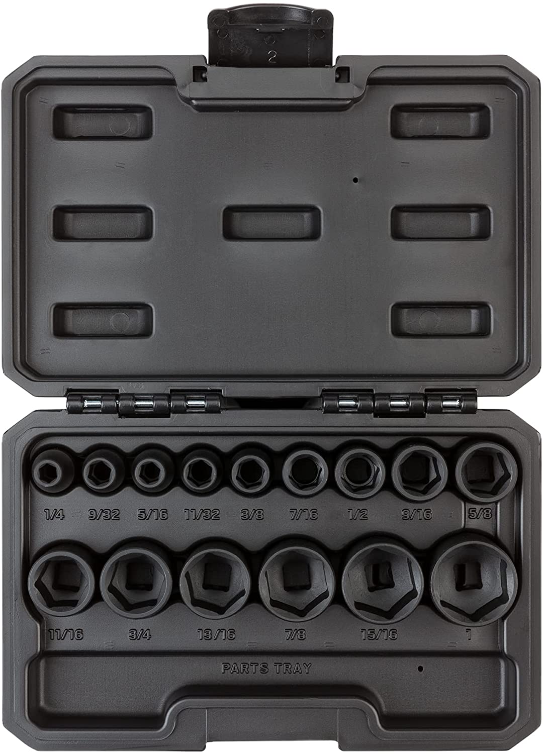 TEKTON 3/8 Inch Drive 6-Point Impact Socket Set with Case, 15-Piece (1/4-1 in.) | SID91300