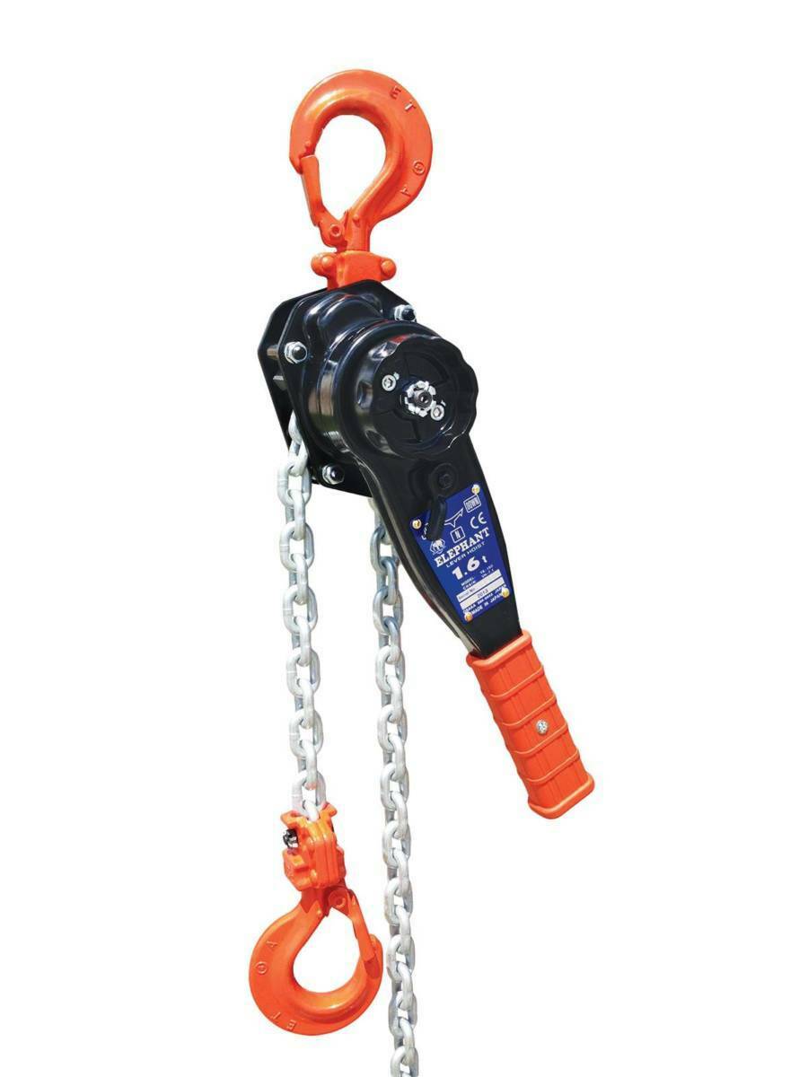 Elephant Lifting YA-80 Ratchet Lever Hoist, 10-19/32" Lever, 0.80 ton Capacity, 10' Lift Height, 29/32" (YA-80-10)