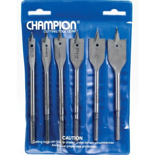 Champion 8001-SET, Spade Style, Wood Boring Bit Pouch Set