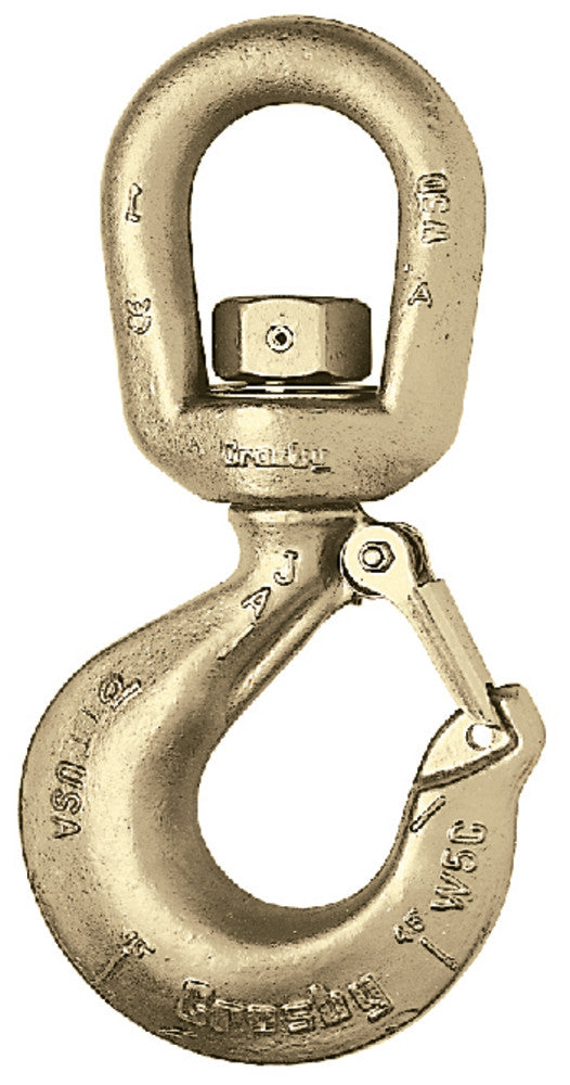 Crosby L322AN 7t Alloy Swivel Hook w/Latch (1048859)